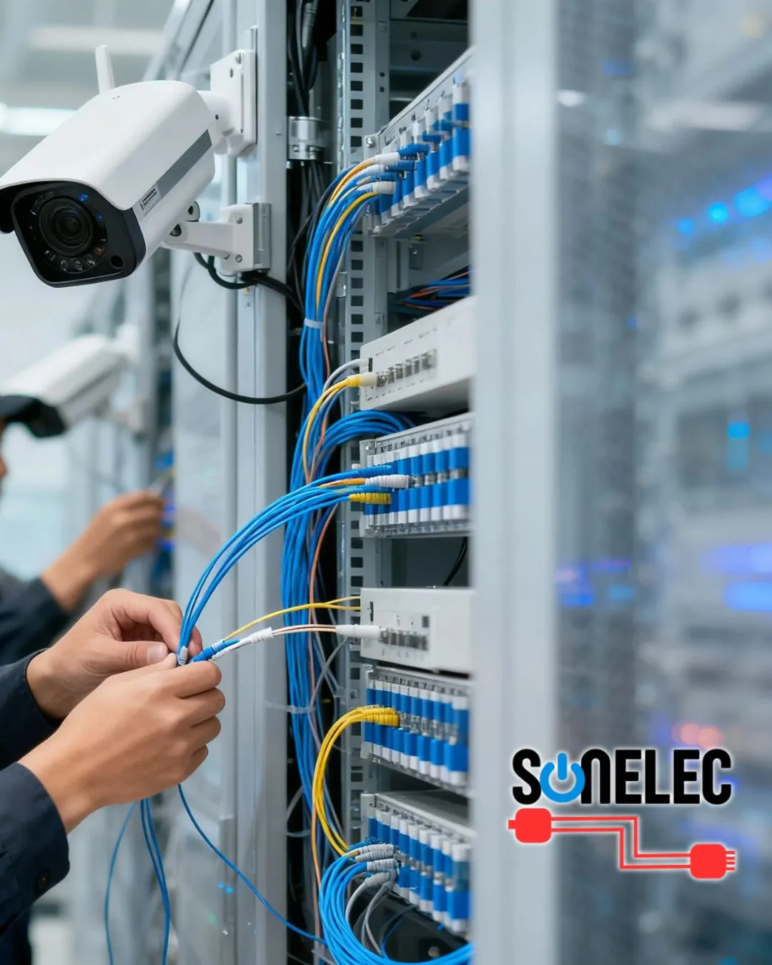 Instalación de cámaras de seguridad IP con fibra óptica en Buenos Aires